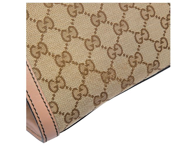 Bolsa de Ombro Gucci Emily Large em Lona GG Bege - vista 5