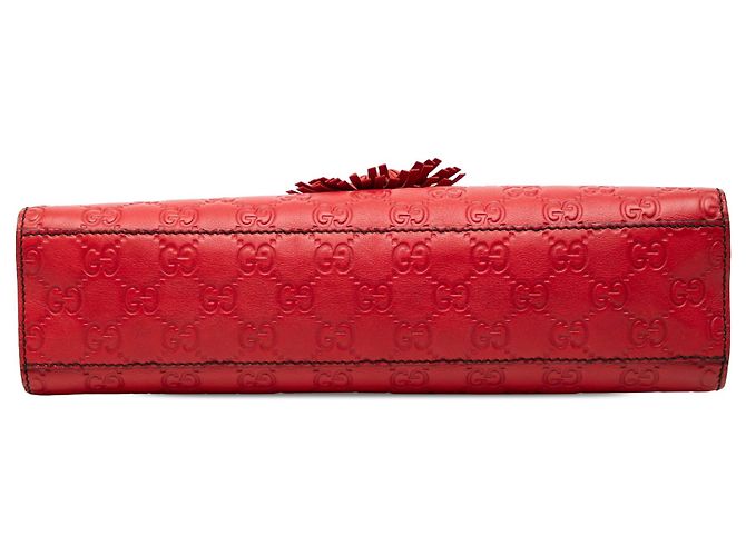 Gucci Emily Guccissima Schultertasche Medium Rot - Ansicht 3