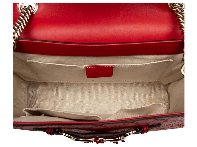 Gucci Emily Guccissima Schultertasche Medium Rot - Ansicht 4