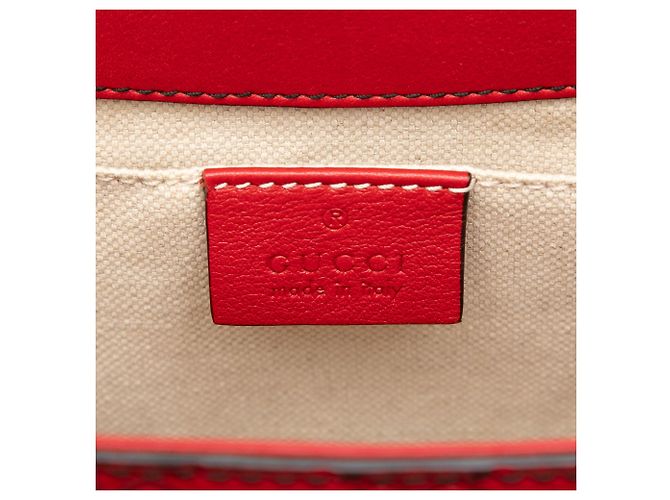 Gucci Emily Guccissima Schultertasche Medium Rot - Ansicht 5