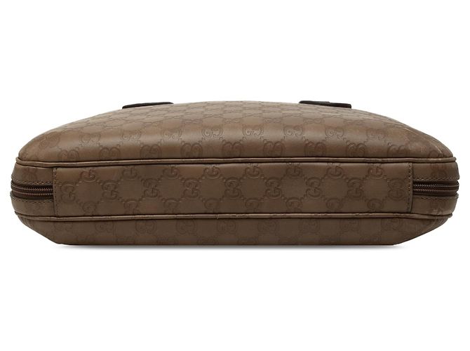 Borsa Business Gucci Guccissima Marrone - vista 3