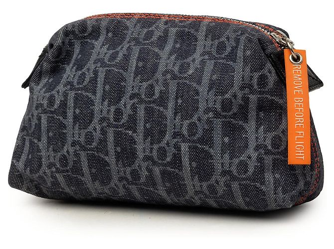 Autre Marque Beauty case Flight in denim blu Dior Oblique - vista 2