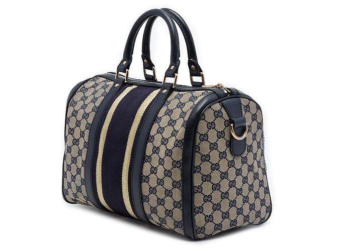Gucci Medium GG Canvas Web Joy Boston Bag Satchel Beige - Ansicht 2