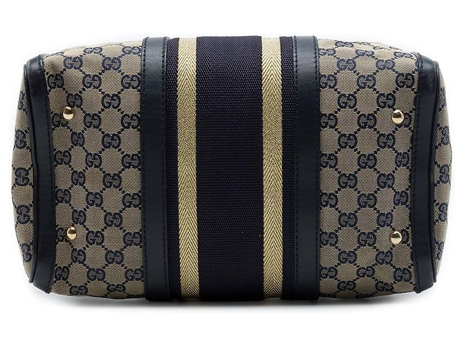 Gucci Medium GG Canvas Web Joy Boston Bag Satchel Beige - Ansicht 3