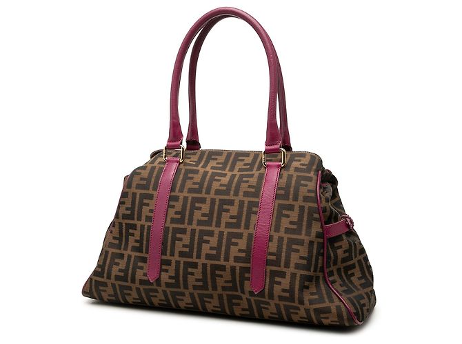 Borsa Tote Fendi Zucca Canvas marrone - vista 2