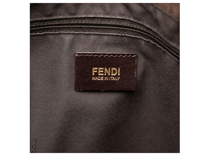 Borsa Tote Fendi Zucca Canvas marrone - vista 5