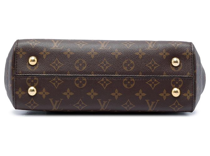 Borsa Satchel Louis Vuitton Monogram Cluny MM Marrone - vista 3