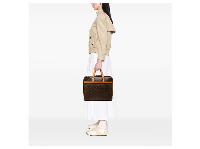 Borsa da lavoro Louis Vuitton Monogram Porte Documents Pegase Marrone - vista 6