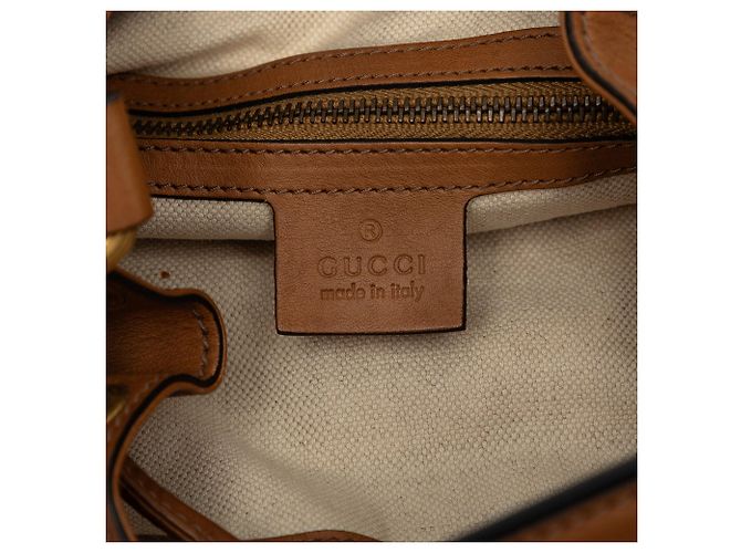 Beige Gucci GG Canvas Web Rania Drawstring Hobo - view 5