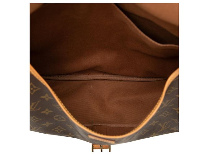 Borsa a tracolla Louis Vuitton Monogram Saumur 35 Marrone - vista 4
