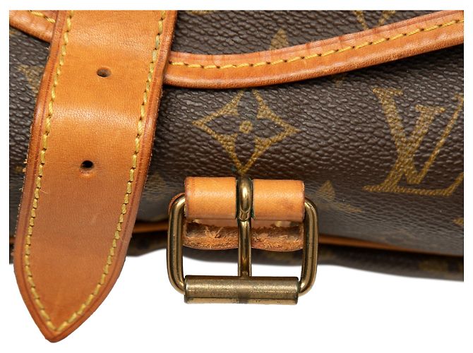Borsa a tracolla Louis Vuitton Monogram Saumur 35 Marrone - vista 6