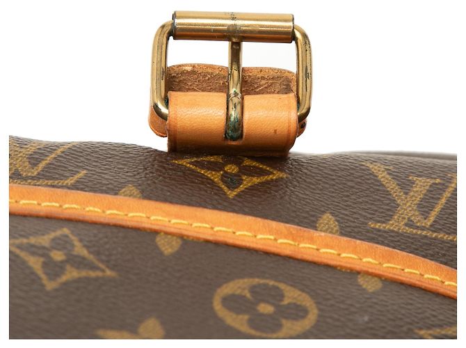 Borsa a tracolla Louis Vuitton Monogram Saumur 35 Marrone - vista 7