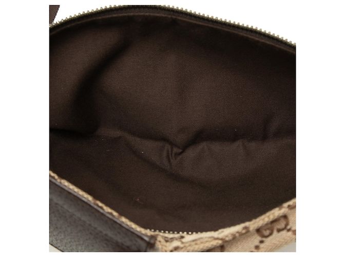 Beige Gucci GG Canvas Double Pocket Belt Bag - view 4