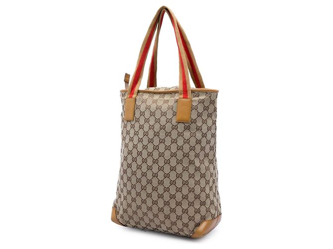 Bolso Tote Gucci GG Canvas Web beige - vista 2