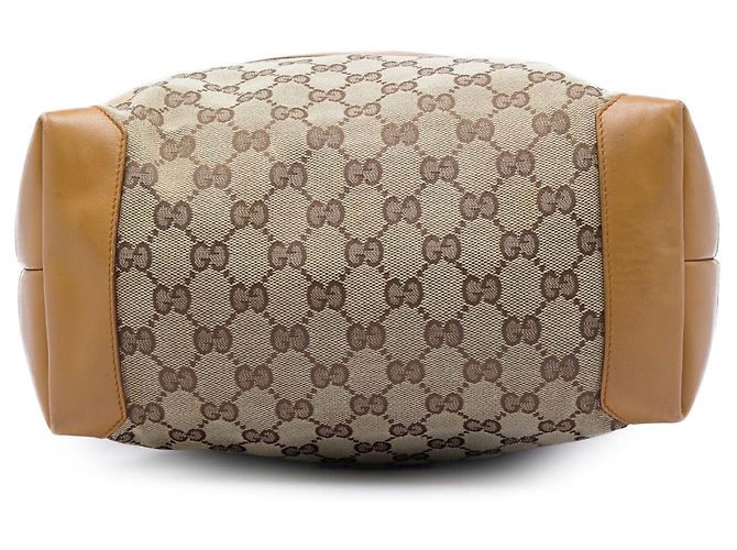 Bolso Tote Gucci GG Canvas Web beige - vista 3