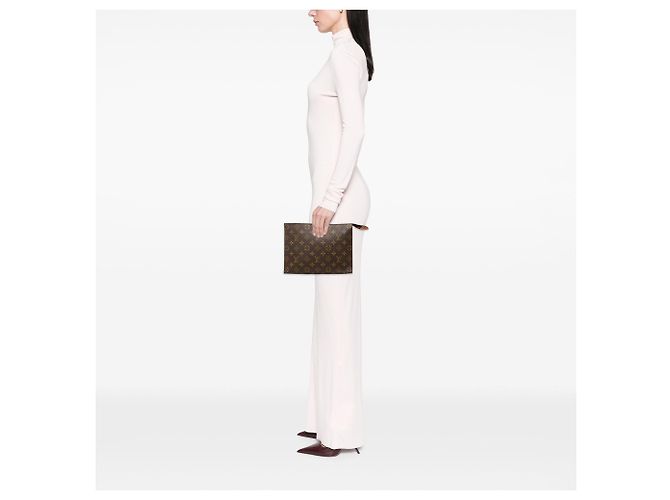 Beauty case Louis Vuitton Monogram marrone 26 Clutch Bag - vista 7