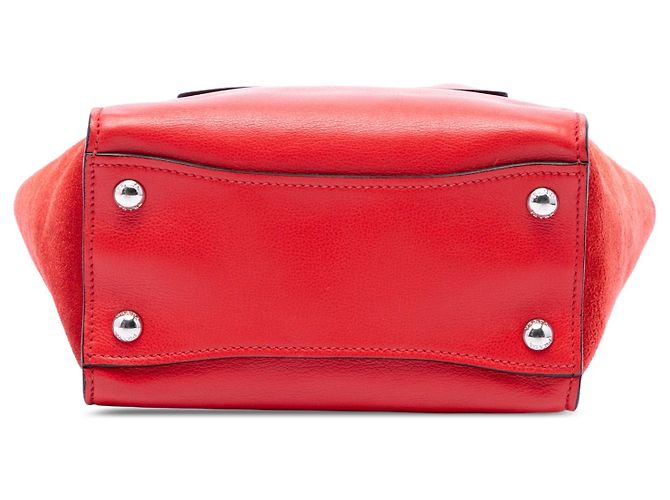 Borsa Satchel Prada Small Glace Calf Twin Pocket Rossa Rosso - vista 3