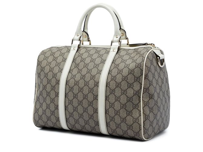 Borsa Boston Gucci Joy Medium GG Supreme Bianca Bianco - vista 2
