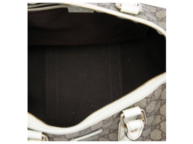 Borsa Boston Gucci Joy Medium GG Supreme Bianca Bianco - vista 4