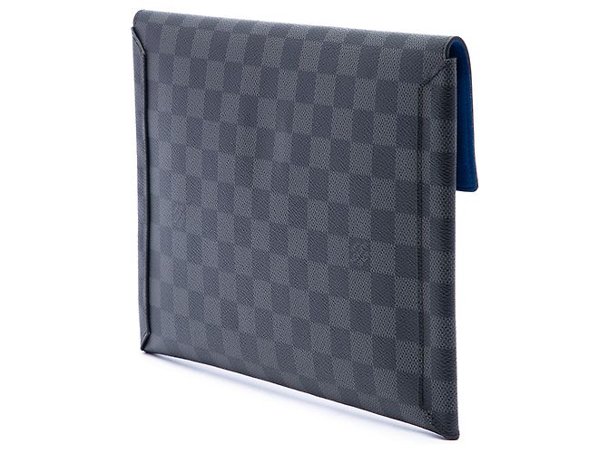 Borsa a pochette Louis Vuitton Damier Graphite Alpha Pochette GM Nera Nero - vista 2