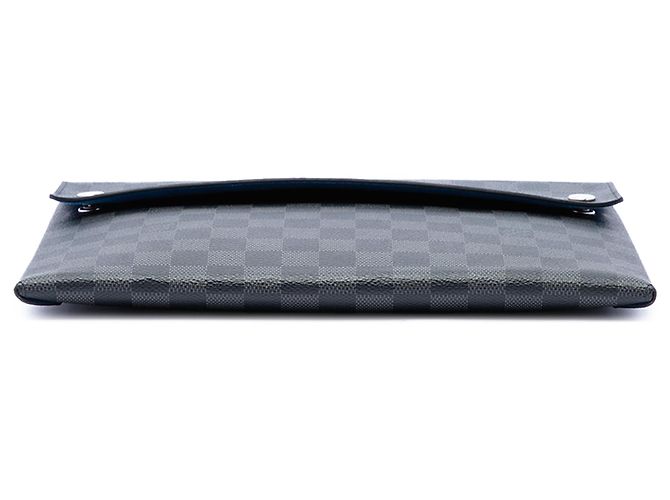 Borsa a pochette Louis Vuitton Damier Graphite Alpha Pochette GM Nera Nero - vista 3