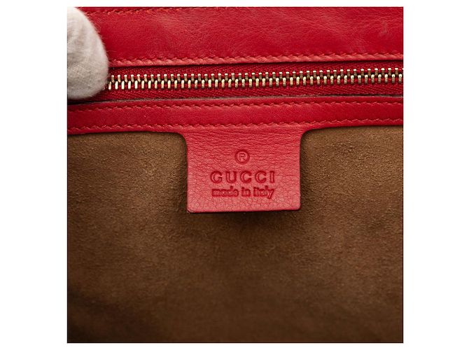 Padlock Borsa a tracolla Gucci Medium GG Supreme con lucchetto rossa Rosso - vista 5