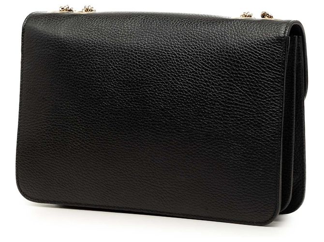 Borsa a tracolla Gucci Medium Dollar Calfskin Interlocking G Nera Nero - vista 2