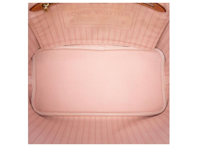 Borsa Tote Louis Vuitton Damier Azur Neverfull MM bianca Bianco - vista 4