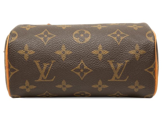 Borsa Louis Vuitton Monogram Mini Speedy HL Marrone - vista 3