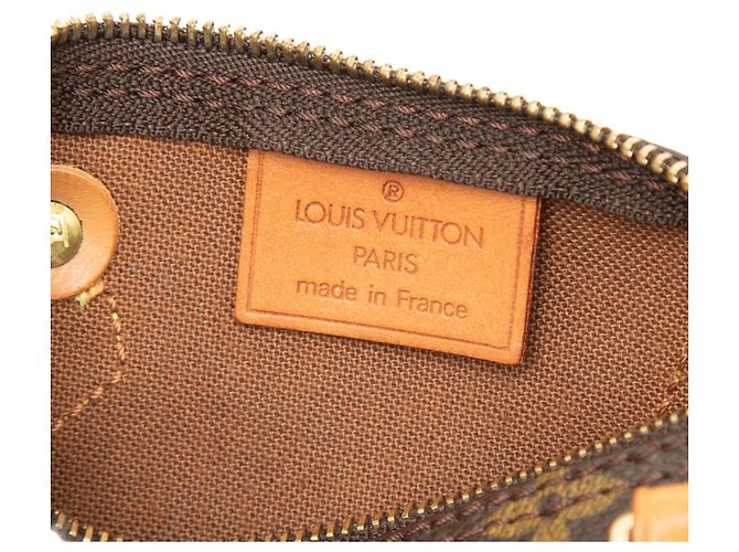 Borsa Louis Vuitton Monogram Mini Speedy HL Marrone - vista 5