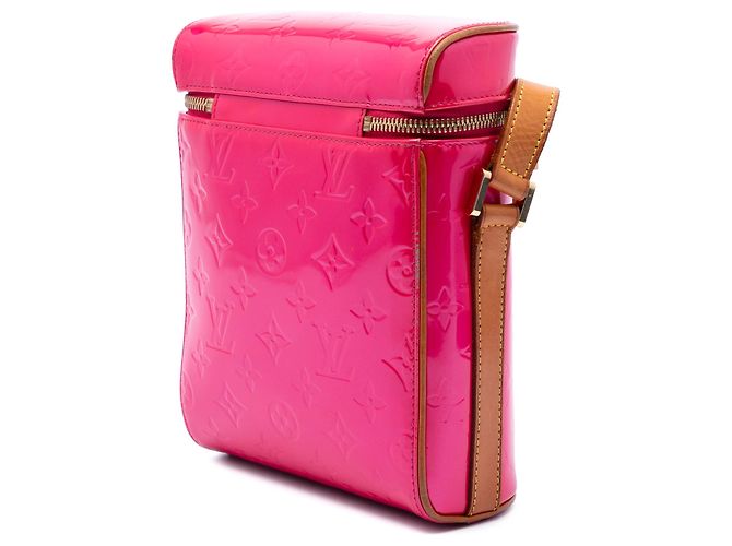 Borsa a tracolla Louis Vuitton Monogram Vernis Sullivan Vertical PM Rosa - vista 2