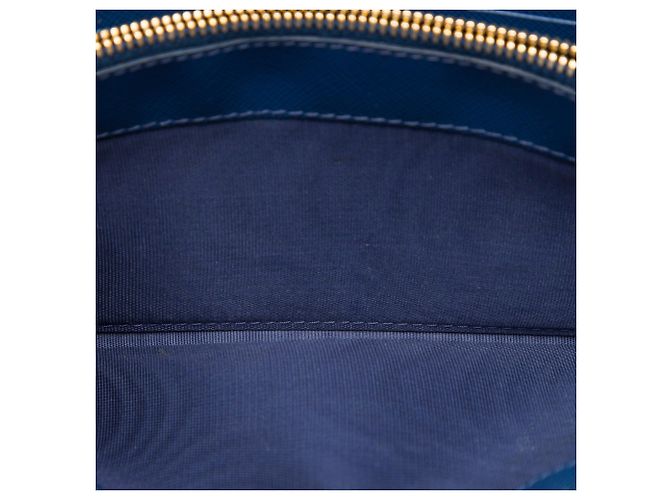 Borsa a tracolla Prada Saffiano Wallet On Chain Blu - vista 4