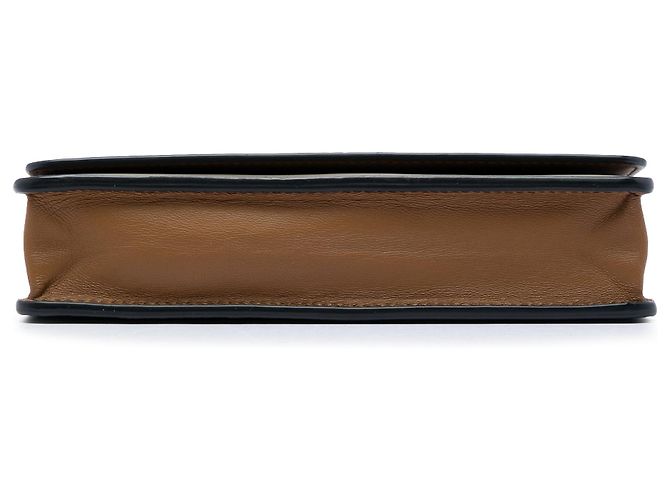 Bolsa Tiracolo Bottega Veneta Bicolor Nappa Wallet on Chain Castanha Marrom - vista 3