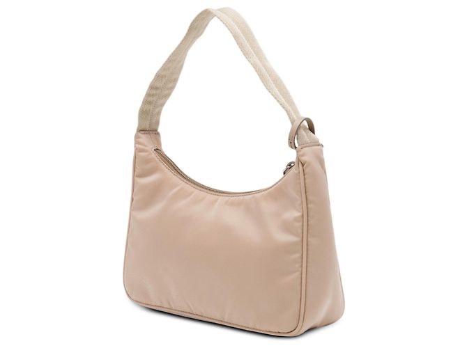 Prada Mini Tessuto Re Edition 2000 Schultertasche Beige - Ansicht 2