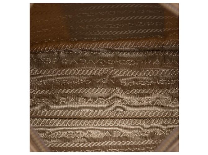 Prada Mini Tessuto Re Edition 2000 Schultertasche Beige - Ansicht 4