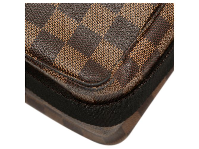 Borsa Satchel Louis Vuitton Damier Ebene Broadway Marrone - vista 6