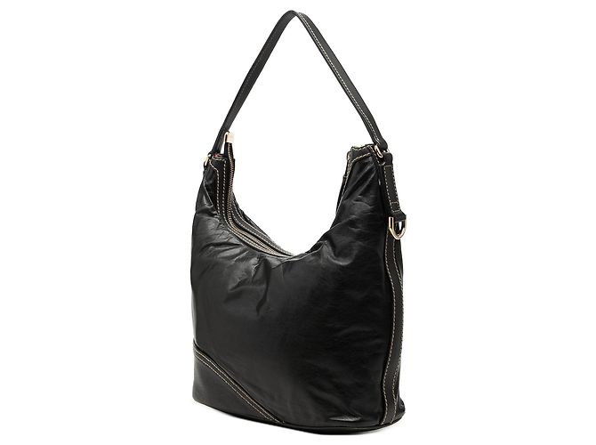 Borsa a tracolla Gucci New Britt in pelle di vitello nera Nero - vista 2