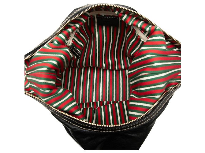 Borsa a tracolla Gucci New Britt in pelle di vitello nera Nero - vista 4