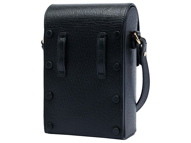 Borsa a tracolla Mini Horsebit 1955 in pelle nera Gucci Nero - vista 2