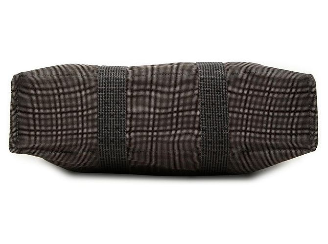 Hermès Herline MM Tote Bag aus Canvas grau - Ansicht 3