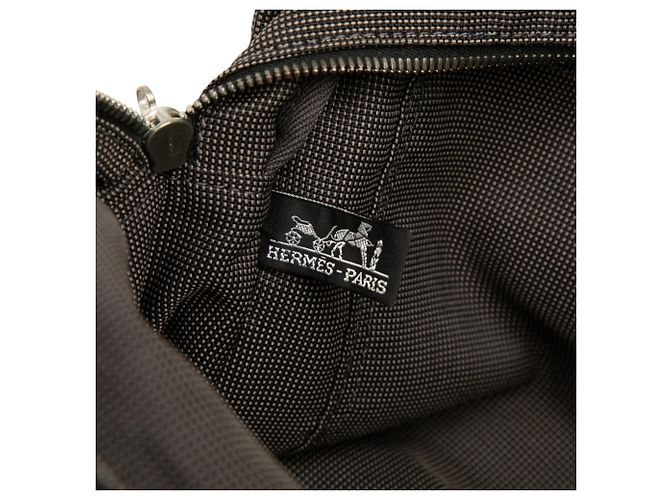 Hermès Herline MM Tote Bag aus Canvas grau - Ansicht 5