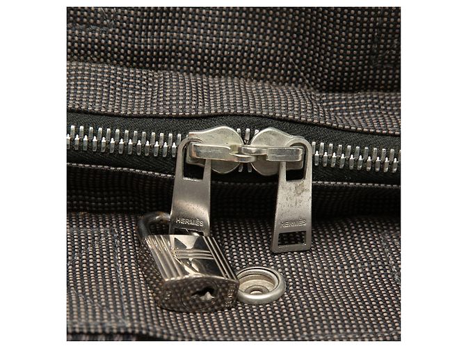 Hermès Herline PM Tote Bag aus Canvas Grau - Ansicht 6