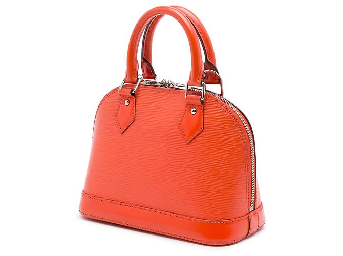 Borsa Satchel Louis Vuitton Epi Alma BB Arancione - vista 2