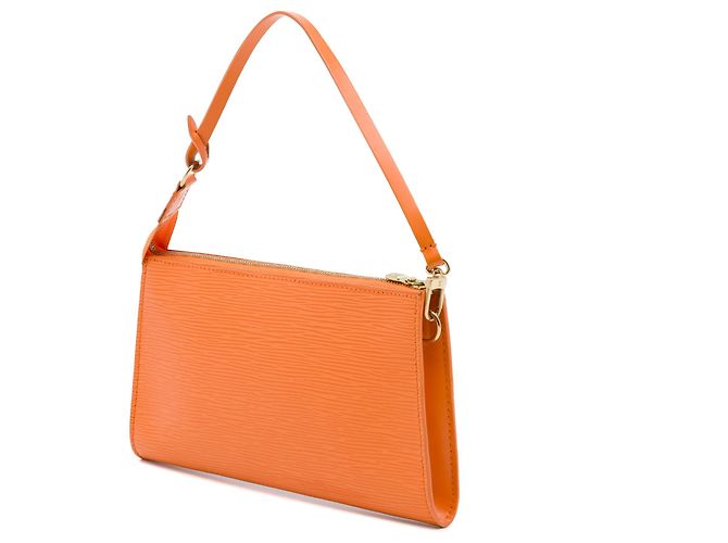 Borsa a tracolla Louis Vuitton Epi Pochette Accessoires Arancione - vista 2