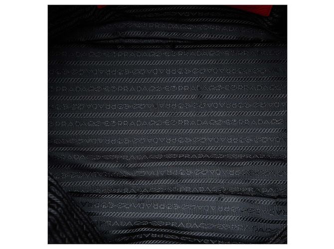 Borsa a mano Prada Vitello Daino con doppio manico rossa Rosso - vista 4