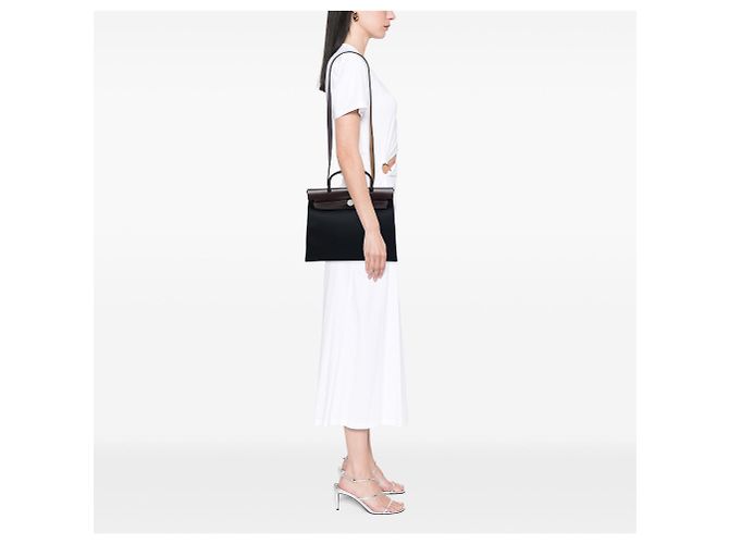 Borsa Hermès Toile Herbag Zip 31 nera Nero - vista 6