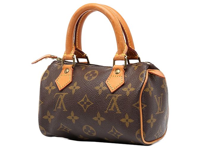 Borsa Louis Vuitton Monogram Mini Speedy HL Marrone - vista 2