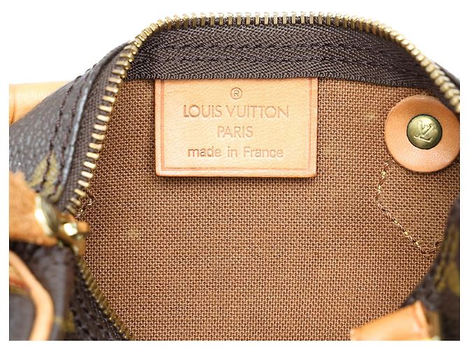 Borsa Louis Vuitton Monogram Mini Speedy HL Marrone - vista 5