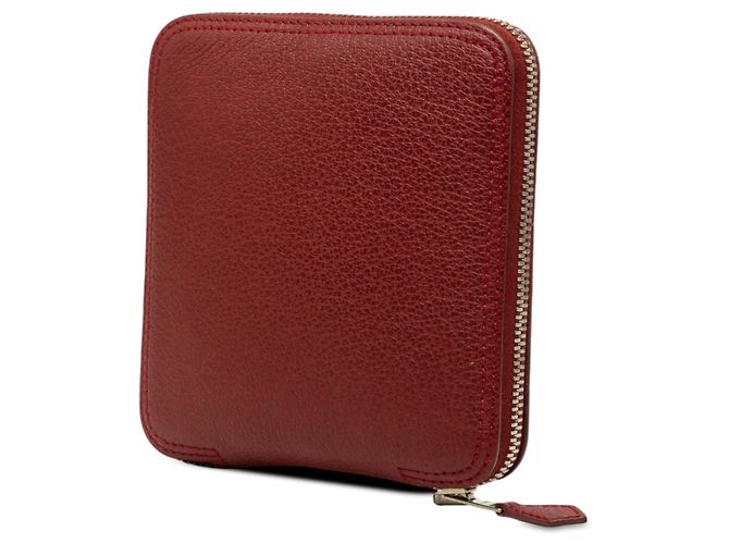 Borsa Red Hermès Bolduc Au Carre Silk Marwari Le Sac Silky Pop Tote Rosso - vista 7