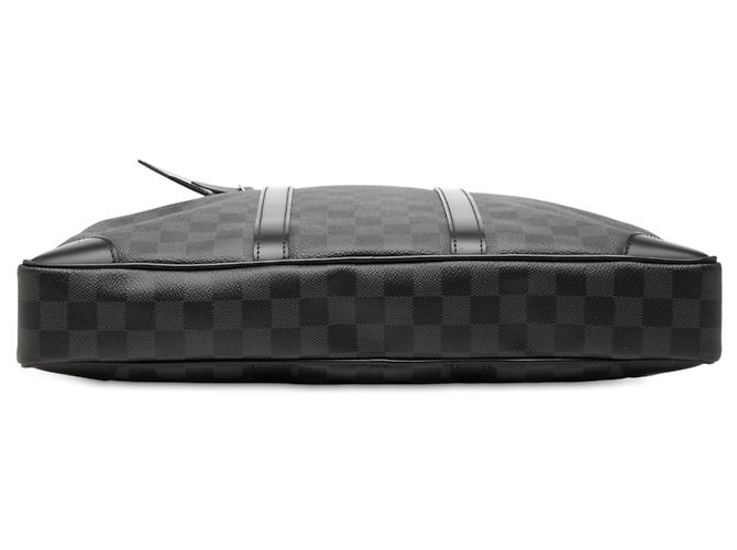 Borsa da Lavoro Louis Vuitton Damier Graphite Porte Documents Voyage PM Nera Nero - vista 3